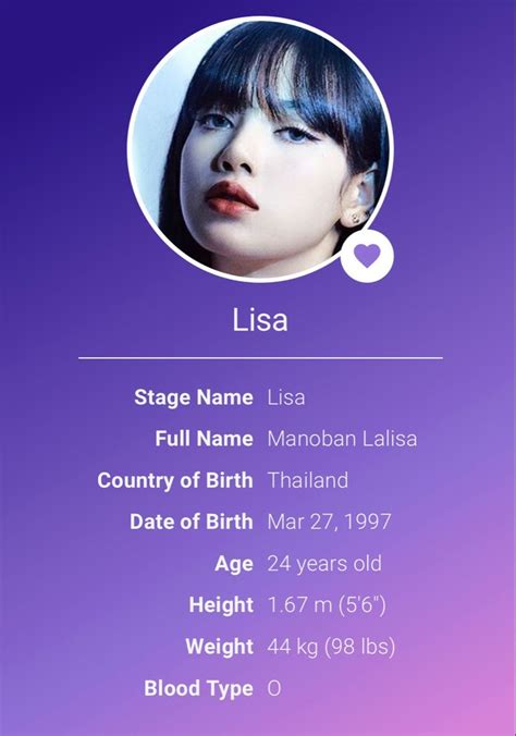 pranpriya|Lisa (BLACKPINK) profile, age & facts (2024 updated)。